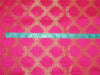Brocade fabric pink x metallic Gold Color  44&quot; wide BRO596[2]