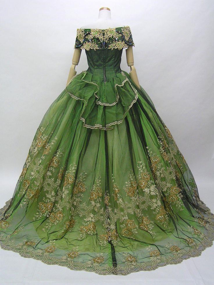 100% Silk Dupion Fabric Embroidery Pistachio green x green color 54" wide DUP# E55[2]