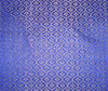 Reversible Brocade fabric Royal blue X gold color 44&quot;
