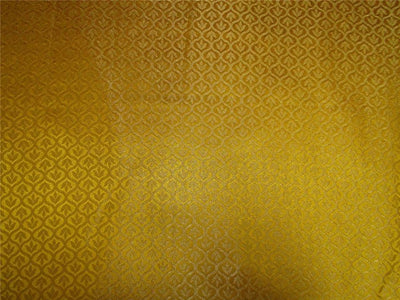 Reversible Brocade fabric turmeric X gold color 44&quot;