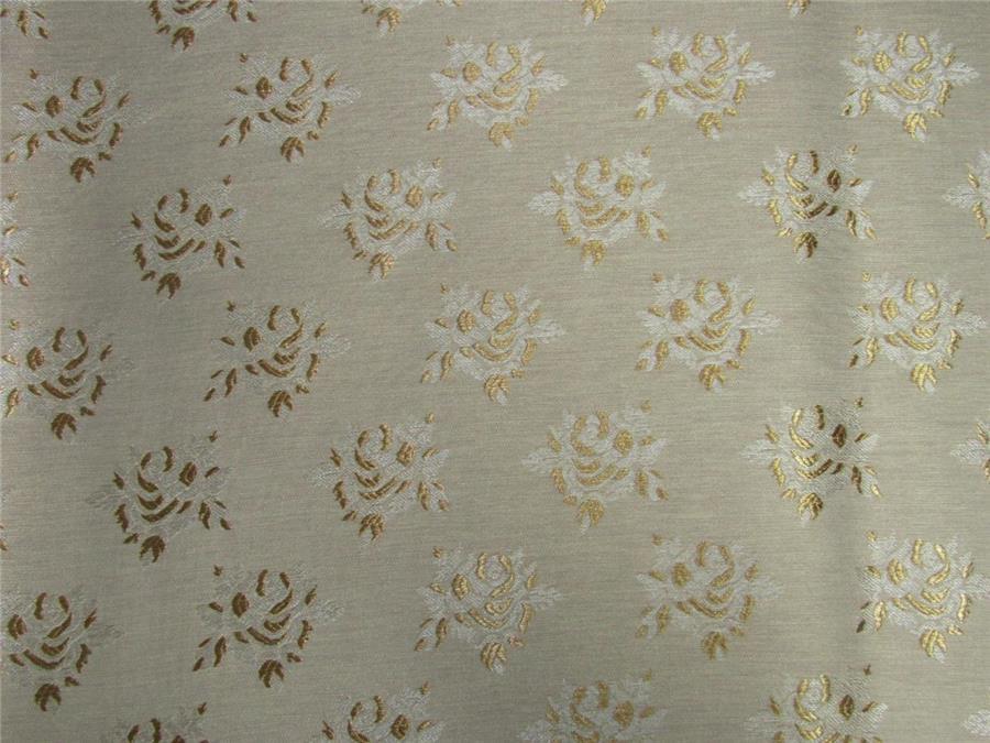 Brocade Fabric beige x gold 58&quot;