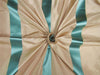 Silk Taffeta Fabric champagne x blue satin stripes TAFS151 54&quot; wide