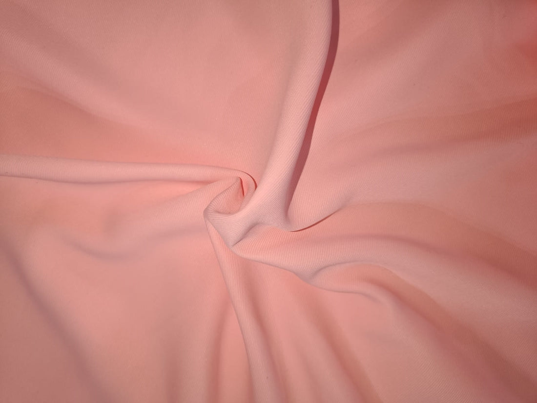 Pastel Salmon Pink Color Scuba Suede Knit fashion wear 1 mm fabric ~ 59&quot; wide