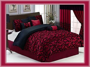 Silk Brocade fabric RED X BLACK PAISLEYS 44&quot; BRO71[3]