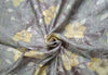 Silk dupion embroidery digital printed fabric iridescent lilac x yellow 54inches wide DUPE57[4]