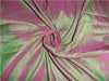 100% PURE SILK DUPION FABRIC PINK X GREEN colour 54&quot; wide WITH SLUBS MM54[1]