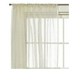 100 % Silk Organza Window Panel 3" ROD TOP 52" X 84"  [302]