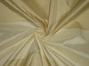 Silk Taffeta Fabric Butter &amp; Cream Stripes