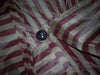 Silk taffeta one inch stripes-dark champagne / cherry colourTAFS6 54&quot; wide - The Fabric Factory