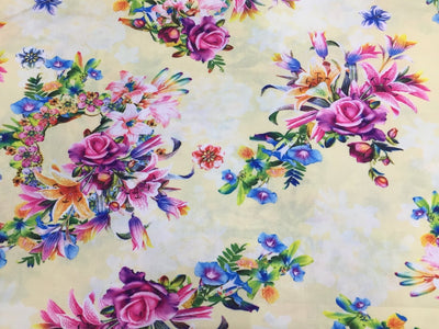 100% Rayon Digital Print fabric 58" wide