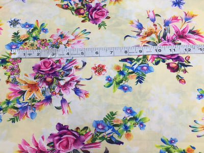 100% Rayon Digital Print fabric 58" wide