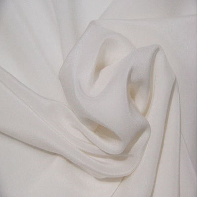 Pure Silk crepe fabric 44&quot;[ivory colour]