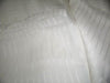 White silk chiffon thin satin stripe fabric 44&quot; wide - The Fabric Factory