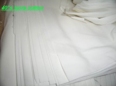 40 x 40&#39;s cotton lycra fabric 58 wide~white colour&quot;