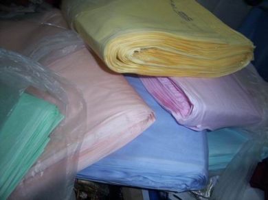 100% cotton organdy fabric pastel colours 44&quot; wide - The Fabric Factory