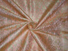 Heavy Silk Brocade Fabric Bubblegum Pink X Metallic Gold Color 36" WIDE BRO513[3]