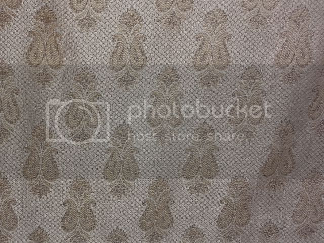 Spun Brocade Fabric Cream &amp; Metallic Gold color 44" wide BRO366[3]