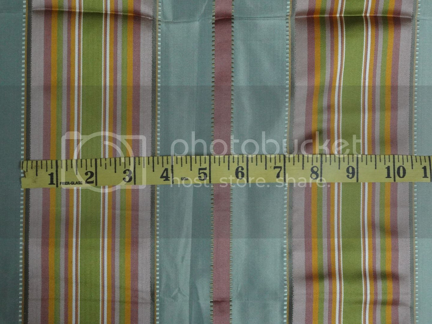 Pure Silk Taffeta Fabric Multi colour w/ Satin StripesTAFS71[3] 54&quot; wide