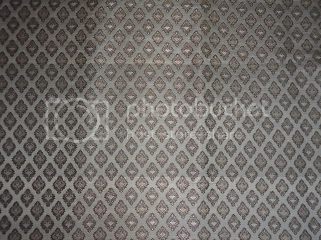 Silk Brocade~Width 44&quot;~Brown,Cream &amp; Metallic Gold colour