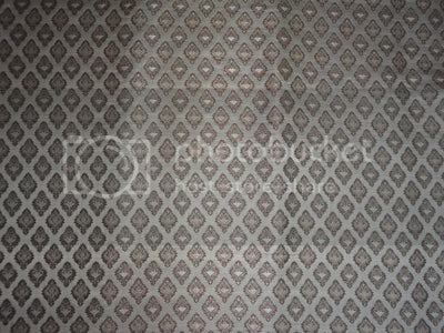 Silk Brocade~Width 44&quot;~Brown,Cream &amp; Metallic Gold colour
