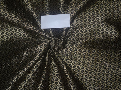Brocade Fabric Black x Gold Color 48" WIDE BRO526[1]