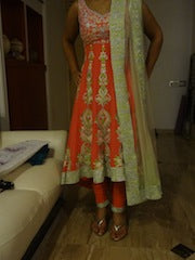 Stunning Gorgeous Anarkali Salwar Kameez stitched from India