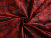 Silk Brocade Red &amp; Black Color 44" wide BRO221[1]