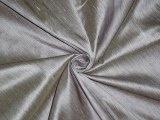 100% Pure SILK Dupioni FABRIC Great 2 ply silk Silver &amp; Lavender colour 54&quot; wide