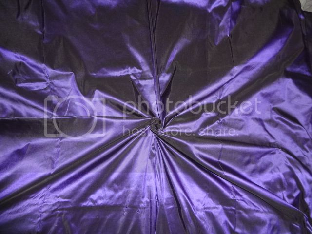 Pure SILK TAFFETA FABRIC Indigo Purple color 44&quot; wide