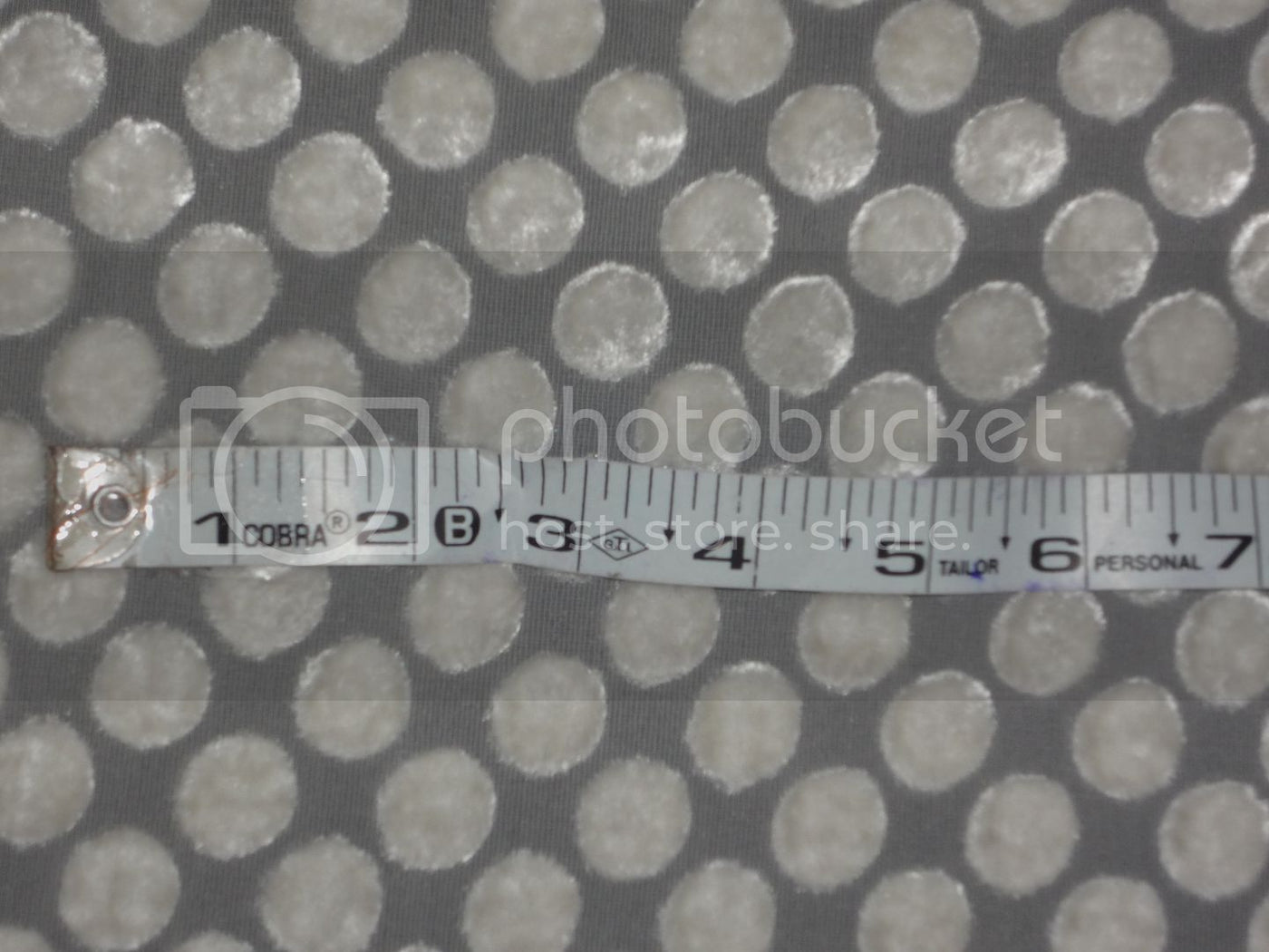 Ivory/Cream Devore Polyester Viscose Burnout Velvet fabric 44" wide [3865]