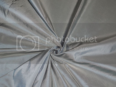 SILK TAFFETA FABRIC Dusty Cloudy Blue colour 54&quot; wide