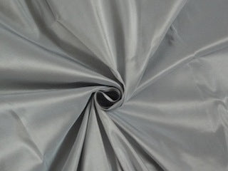 100% Pure SILK TAFFETA FABRIC Blueish Grey color continuous piece 54&quot; wide