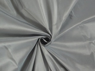 100% Pure SILK TAFFETA FABRIC Blueish Grey color continuous piece 54&quot; wide