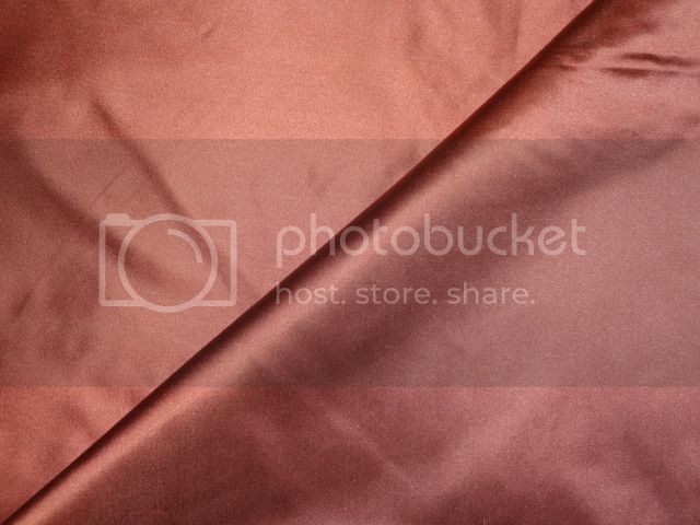 Light Rust colour Silk Dutchess Satin fabric