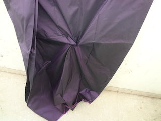 100% Pure SILK TAFFETA FABRIC Purple x Black color