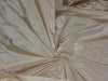 100% Pure SILK TAFFETA FABRIC Golden Cream color 5.45 yards continuous piece