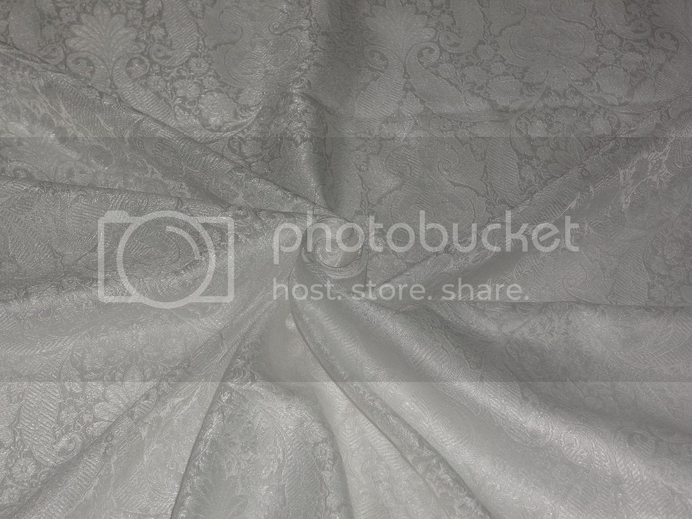 Silk Brocade fabric Ivory color 44" wide BRO236[2]