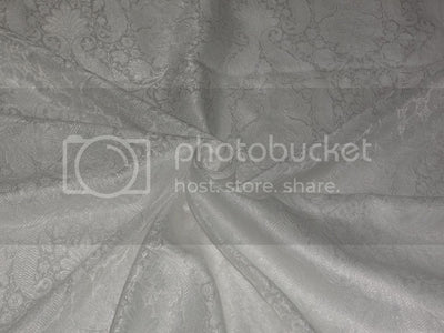 Silk Brocade fabric Ivory color 44" wide BRO236[2]
