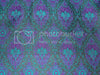 Silk Brocade fabric Purple,Green & Black color 44" wide BRO238[2]
