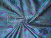 Silk Brocade fabric Purple,Green & Black color 44" wide BRO238[2]