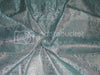 Spun Silk Brocade Fabric Metallic Silver & Blue color 44" wide BRO238[3]