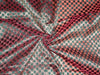 Silk Brocade fabric Semi Sheer Metallic,Rosette & Green color 44" wide BRO241[2]
