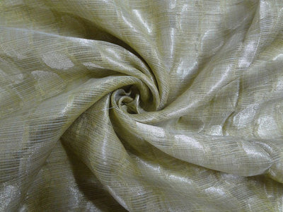BROCADE FABRIC YELLOW 44&quot;CUT PCS 2.90 YRD