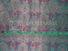 Pure Silk Brocade fabric Ocean Green,Pink & Metallic Gold 44" wide BRO241[4]