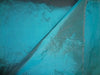Pure SILK DUPIONI FABRIC Sparkling Blue x Ivory colour DUP140[1]