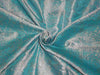 Silk Broacde Fabric sea blue /lt lavender and golden Green color 44" wide BRO534[5]