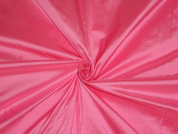 100% PURE SILK DUPIONI FABRIC LIPSTICK PINK color 54" wide DUP236[2]