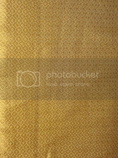 Spun Brocade fabric Light Gold Color 44" Wide BRO259[4]