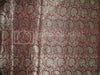 Silk Brocade Fabric Metallic Gold &amp; Berry Color 1.19 yards BRO266[2]