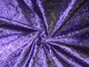 SILK BROCADE FABRIC Purple x black color 44" wide BRO268[2]